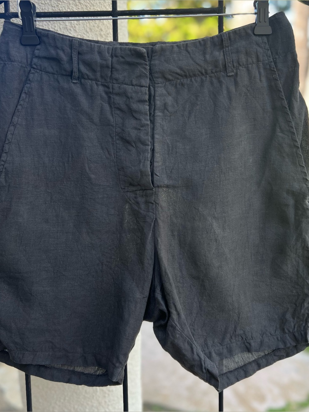 Kristensen du nord women’s Linen Black Shorts, size 1 (Italian)